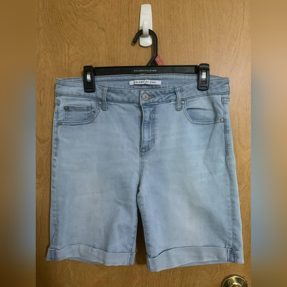 Celebrity Pink Pants - Celebrity Pink Sky Blue Denim Shorts